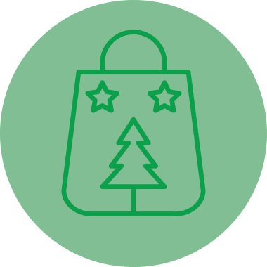 Noel etiketi vektör illüstrasyonu