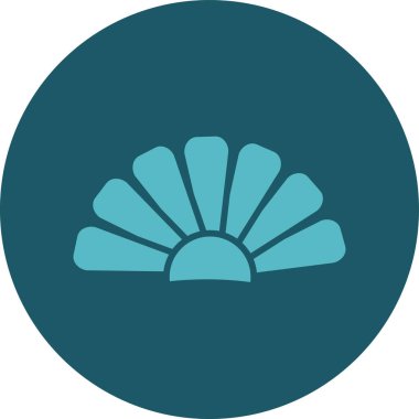 Kabuk simge. Kabuk vektör simgesi web için basit örnek