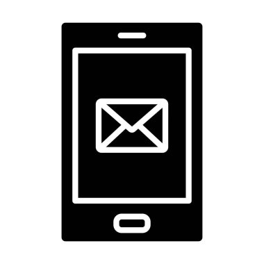 e-posta vektörü düz simgesi