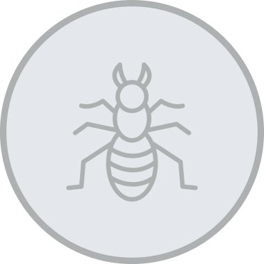 böcek vektör çizgisi tasarımı, düzenlenebilir vuruş