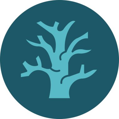 ağaç simgesi vektör illüstrasyonu