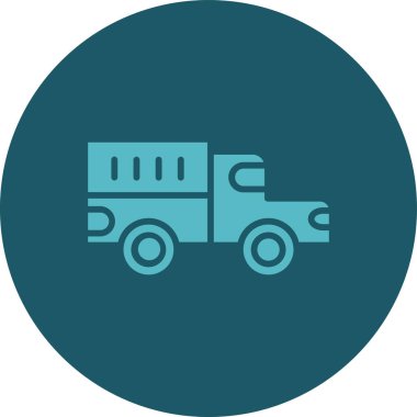 Benzersiz kamyon vektör simgesi