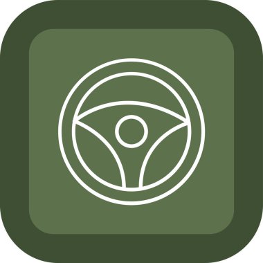 Hadım öküz tekerlek vektör simgesi