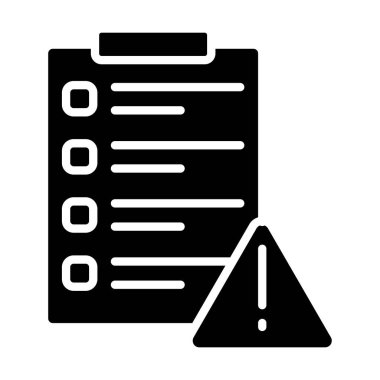 İşaretleme simgesine sahip belge. Web için işaretli vektör simgeleriyle listenin basit illüstrasyonu