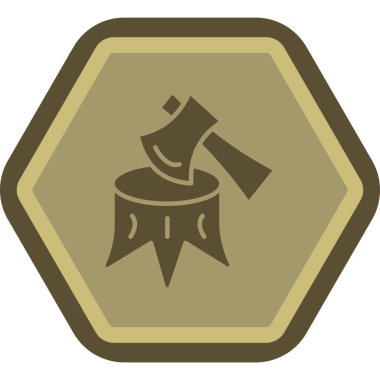 Altıgen altın varil ikonunun çizimi