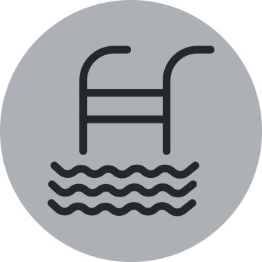 Su musluğu simgesinin vektör illüstrasyonu