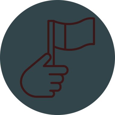 bayrak ikonu vektör illüstrasyonu