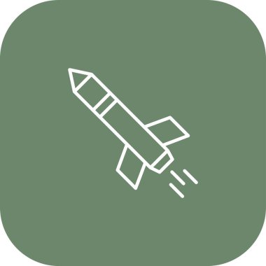 vektör roket ağ simgesi