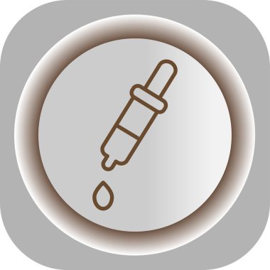 Benzersiz şırınga vektör simgesi