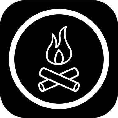 Modern b 'nin vektör çizimi simge ateşinden yoksun