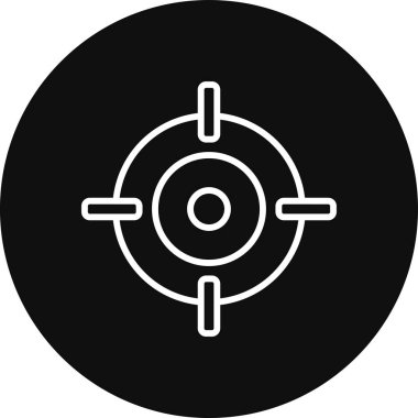 vektör hedef simgesi illüstrasyonu