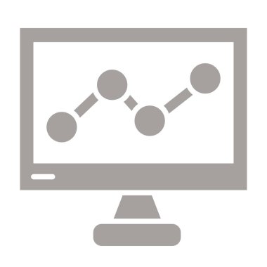 veri izleme simgesi. düz tasarım biçimi