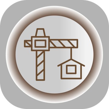 Benzersiz kule vektör çizgisi simgesi