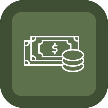 Dolar simgesi vektör illüstrasyonu