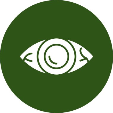 Göz. Web simgesi basit illüstrasyon