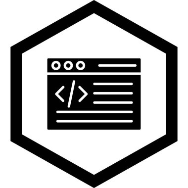kod kodlama geliştirme simgesi