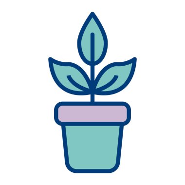 çiçek simgesi, vektör illüstrasyonu basit tasarım