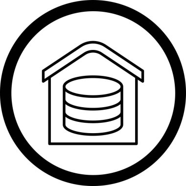 Bina. Web simgesi basit tasarım