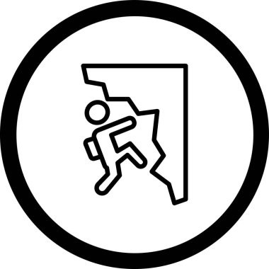 Bir harita simgesinin vektör illüstrasyonu