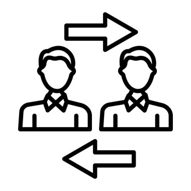 İş ve finans simgesinin vektör illüstrasyonu