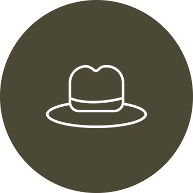 Şapka simgesi vektör illüstrasyonu