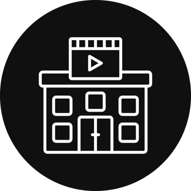 Bir bilet simgesinin vektör illüstrasyonu