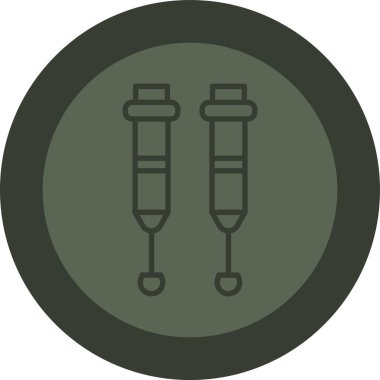 Test tübü simgesi, vektör illüstrasyonu