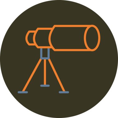 Teleskop. Web simgesi basit tasarım