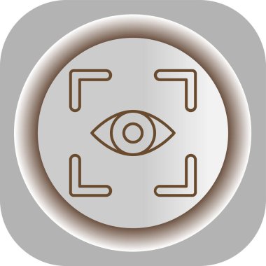 Göz simgesini, basit vektör çizim