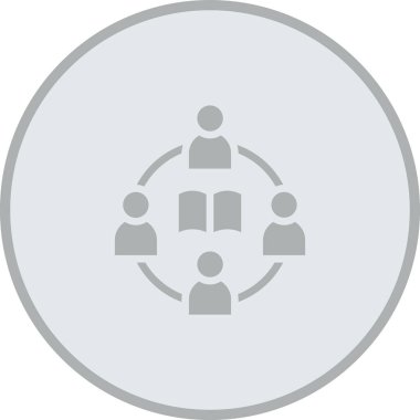 Grup simgesinin vektör illüstrasyonu