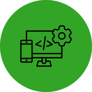 Web simgesi vektör illüstrasyonu