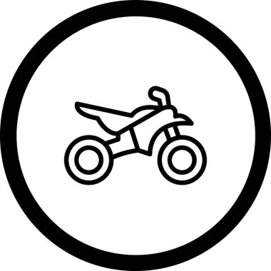 motosiklet simgesi vektör illüstrasyonu