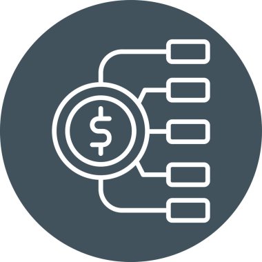 Dolar simgesi vektör illüstrasyonu