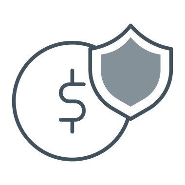 Dolar işareti vektör simgesi