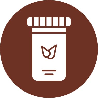 Bir ilaç şişesinin vektör çizimi