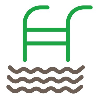 Yüzme havuzu. Web simgesi