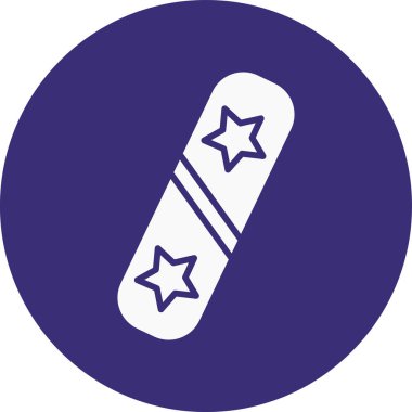 Bir yıldız simgesinin vektör illüstrasyonu