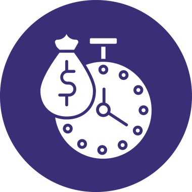 Saat simgesi vektör illüstrasyonu