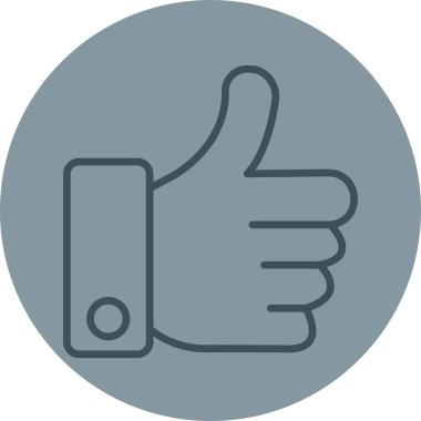 başparmak hareketi simgesi, vektör illüstrasyon tasarımı