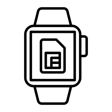 vektör saat simgesi, modern tasarım biçimi