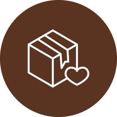 Kutu Simgesinin Vektör illüstrasyonu