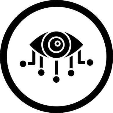 Göz. Web simgesi basit illüstrasyon