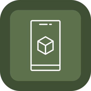 Akıllı telefon simgesinin vektör illüstrasyonu