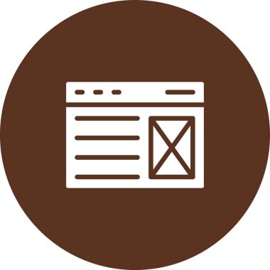 Belge simgesinin vektör illüstrasyonu