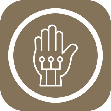 Dokunmatik modern simgenin vektör illüstrasyonu