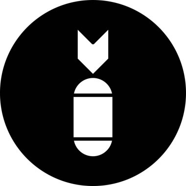 Kişisel ve ticari kullanım için vektör bombası simgesi