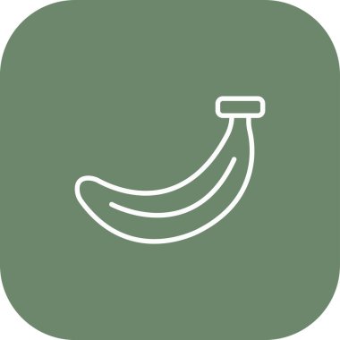 Soyut arkaplanda muz simgesi izole edildi