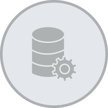 Veri veritabanı sunucu simgesi ana hat biçiminde