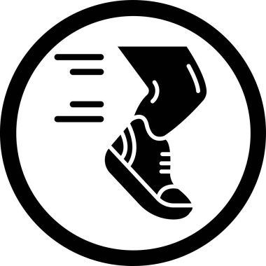 Siyah beyaz bir spor ayakkabısının çizimi