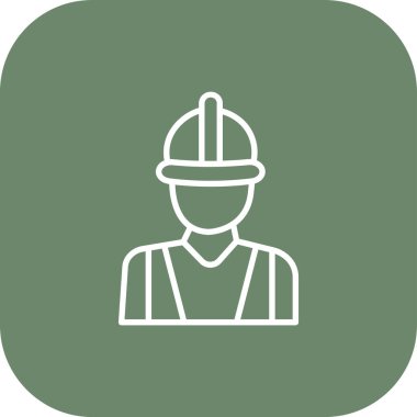 İşçi simgesinin vektör illüstrasyonu